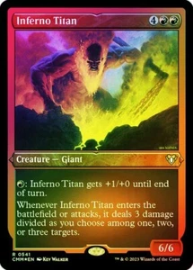 Inferno Titan FOIL ETCHED - 0541 - Rare- Commander Masters CMM MTG - Picture 1 of 1
