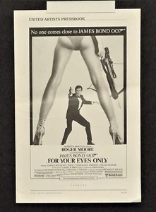 "SOLO PARA TUS OJOS" ROGER MOORE como JAMES BOND 007! Libro de prensa 8pg sin cortar - Imagen 1 de 2