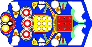Crucis Williams 1959 máquina de pinball superposición campo de juego - Imagen 1 de 1