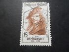 France 1957 Stamp 1135, Rembrandt, Celebrity', Obliterated, VF Pack Earrings