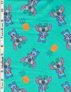 Disney Lilo Stitch Pineapple Allover by Springs Creative 19" - Picture 1 of 1