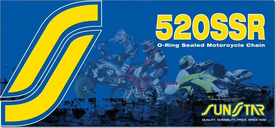 CADENA SUNSTAR 2006-2008 250 SXS-F KTM SSR ESTÁNDAR SELLADA 520X120 NAT/NAT SS520S Foto 1 de 1