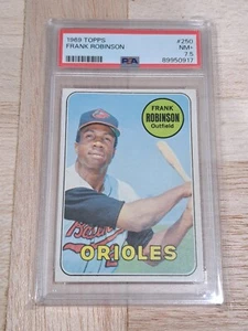 1969 Topps #250 Frank Robinson Orioles PSA 7.5 NM+ Low Pop - Picture 1 of 2
