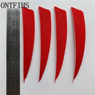 36Pcs 4Inch Shield Fletches Feather Fletching RW - Image 1 of 4