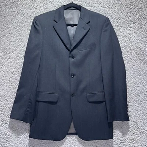Jones New York Size 40R Black Blazer 3-Button Notch Lapel Double Vented Suit - Picture 1 of 9