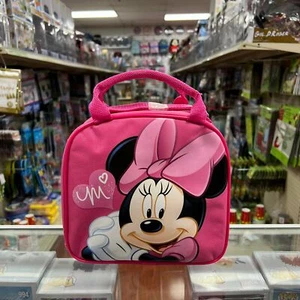 Bolso de almuerzo escolar aislado rosa Minnie Mouse con botella - Imagen 1 de 5