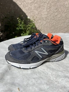 New Balance 990v4 Women Size 9 B Running Shoes  Made In USA W990NV4 Navy Orange - Picture 1 of 9