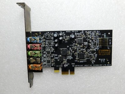 Creative Sound Blaster Audigy FX SB1570 PCIe x1 5.1 Sound Card SBX Pro Studio - Image 1 of 3