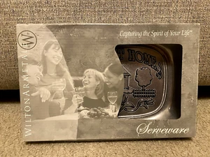 WILTON ARMETALE BREAD TRAY HOME SWEET HOME GRAY SERVING DISH 10 3/4" x 7" (NEW) - Picture 1 of 9