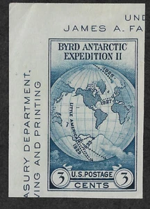 US #735 (1934) 3c Byrd Antarctic Expedition - MNGAI - XF - Picture 1 of 2