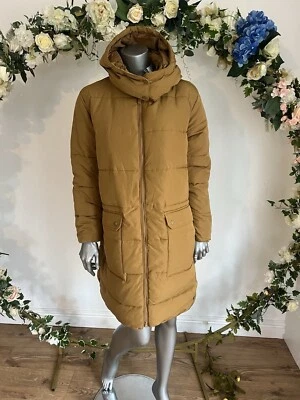 JOULES Whitwell Padded Coat Size 12 14 20 Tan Mid Length Puffer Relaxed Fit NEW - Image 1 of 4