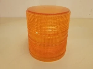 NOS Vintage Hella Emergency Amber Beacon Light Lens...Police...Emergency...Fire - Bild 1 von 3