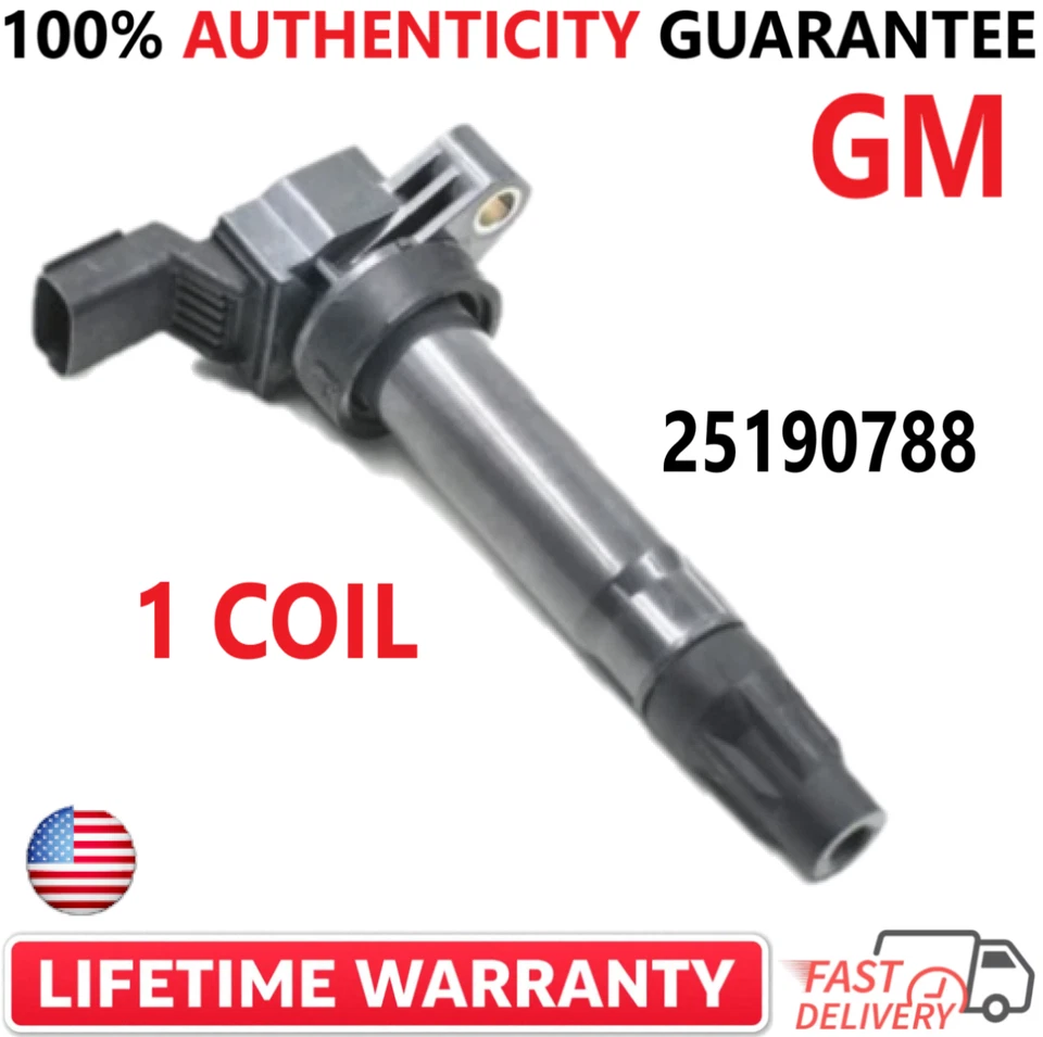Bobina de encendido GM única OEM para Chevrolet Spark 2012-2015 1,2 L I4, 25190788 Foto 1 de 4