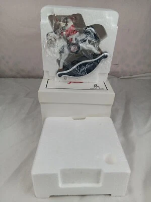 New York Yankees 2007 Santa Claus Christmas Ornament Danbury Mint ROCKING HORSE - Image 1 of 4