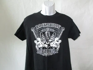 Rockabilly Highway Cleveland Art of Rick Novario T-Shirt Nera Uomo S - 3XL NUOVA - Foto 1 di 12
