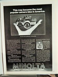 MINOLTA 110 ZOOM SLR CAMERA ORIGINAL  VTG 1977 AD, 