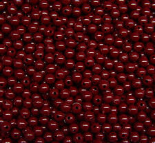Perles rondes opaques marron 6 mm 500 pièces USA pour artisanat pêche leurres bijoux