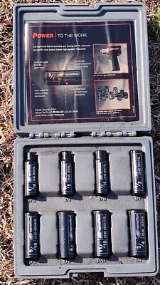 Ingersoll Rand Impact Sockets, 8-Pc. Set, 3/4in. Drive, SAE, Deep, Model# SK6H8L - Image 1 of 4