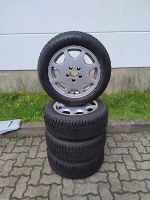 4x Winterkompletträder MB E-Klasse (W210) auf 16 Zoll Rial Alufelgen - Bild 1 von 4