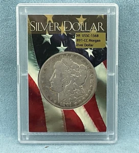 1891-CC Morgan Silver Dollar 90% Silver $1 Circulated - Picture 1 of 4