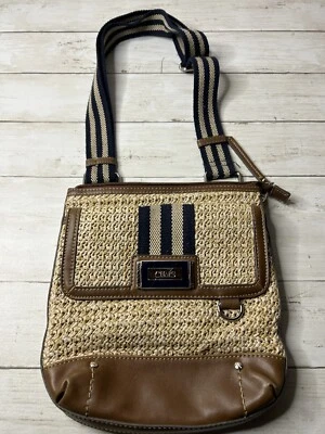 Chaps Bandolera Bolso de Mano Cartera Tejido Boho Paja Playa Verano Náutico Mediano Foto 1 de 4