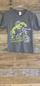 HARLEY DAVIDSON KIDS UNISEX YOUTH MEDIUM INCREDIBLE HULK SHIRT NEW FRONT LOGO - Picture 1 of 6