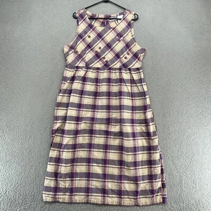 Erika & Co Vintage Dress Womens XL 100% Cotton Prairie Cottagecore Floral 70s - Picture 1 of 12