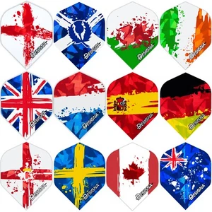 5 SETS [15] Patriot holographische Dartflüge Standardflaggen Hologramm Bezeichnung - Bild 1 von 13