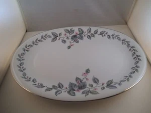 Lovely Hira Fine China Japan Olympia Oval Serving Platter Pink Flowers - Picture 1 of 4