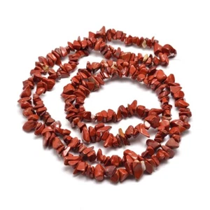Red Poppy Jasper Beads Chip 5-8mm Long Strand Of 240+ - Picture 1 of 1