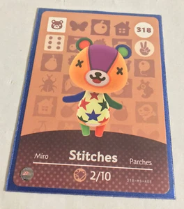 Animal Crossing New Horizons New Leaf Amiibo Card #318 Stitches NFC Tag - Picture 1 of 2