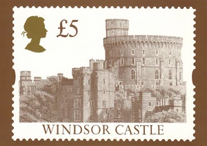 (05780) £5 Windsor Castle D5 GB PHQ Postcard 1993 mint - Picture 1 of 1