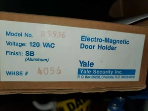 (NEW) Yale Security Electro-Magnetic Door Holder 120VAC R5936 - Picture 1 of 3