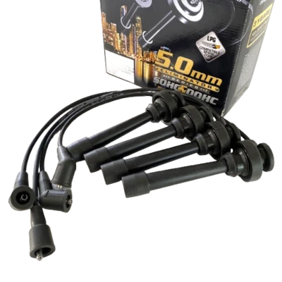 EAGLE 5mm 4cyl Ignition Lead Kit Fits Mitsubishi Lancer Pajero CE CG IO - image 1 of 2