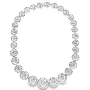 18ct White Gold Diamond Collarette - 33.50ct - Picture 1 of 7