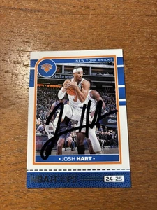 JOSH HART NBA HOOPS AUTO NEW YORK KNICKS FIRMATO AUTOGRAFO NYK NOVA JHART AUTO! - Foto 1 di 2