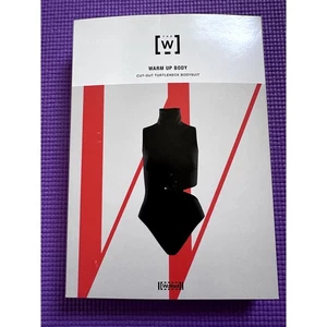 $330 Wolford Warm up Body cut out turtleneck bodysuit Black S Sleeveless New - Picture 1 of 5