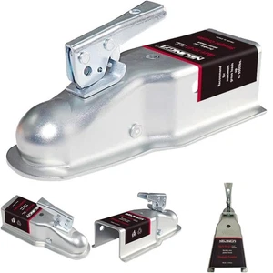 Acoplador de remolque de 2 pies 5000 libras de capacidad fácil instalación barco utilitario - Imagen 1 de 9