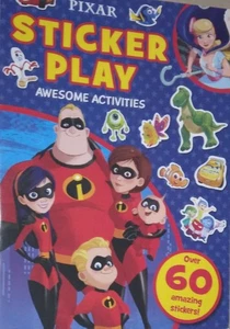 Pixar Sticker Play New Awesome Activities Book - For Children - Over 60 Stickers - Picture 1 of 2