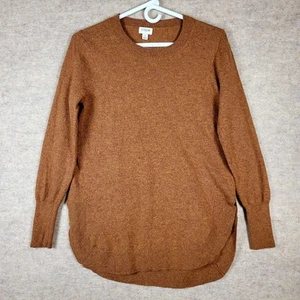 J Crew Wool Blend Sweater Size Small Long Sleeve Brown - Picture 1 of 12
