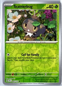 SV08: Surging Sparks #005/191 Scatterbug Reverse Holo - Picture 1 of 2