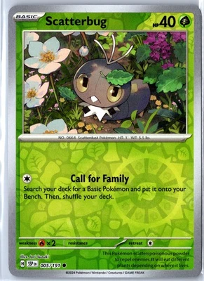 SV08: Surging Sparks #005/191 Scatterbug Reverse Holo - Image 1 of 2