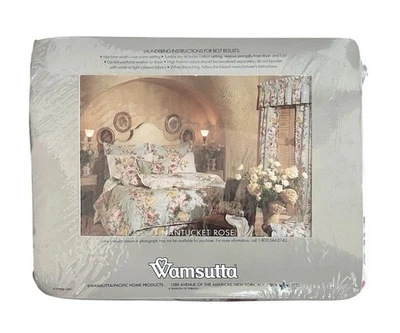 Wamsutta Nantucket Rose Queen Sheet Set Four Piece Cottagecore Floral Vintage - Image 1 of 4