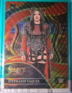 2024 Panini Select WWE Ringside Stephanie Vaquer #215 Red Wave Prizm /99 (RC) - Picture 1 of 2