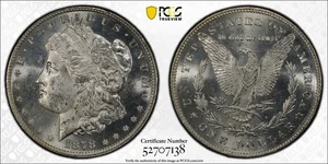 1878 7TF R78 MORGAN DOLLAR PCGS MS64 SIEHT PL AUS! - Bild 1 von 3