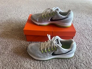 Nike Air Max Zoom All Out low run running shoes white gray black swoosh volt 12 - Picture 1 of 13