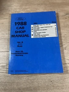 1988 Ford Shop Service Repair Manual Chassis/Electrical VolB Thunderbird Mustang - Bild 1 von 3