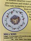 Ring O Roses Vintage Floral Rings Small Hedgehog Trinket Cross Stitch Chart