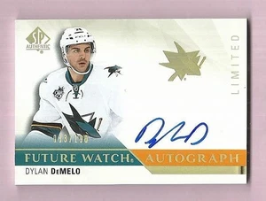 Dylan DeMelo San Jose Sharks 2015-16 SP Authentic Future Watch Auto 033/100 - Picture 1 of 1