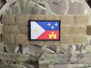 CAJUN FLAG Acadian Louisiana Swamp Tactical hook Military Morale Patch - Picture 1 of 3